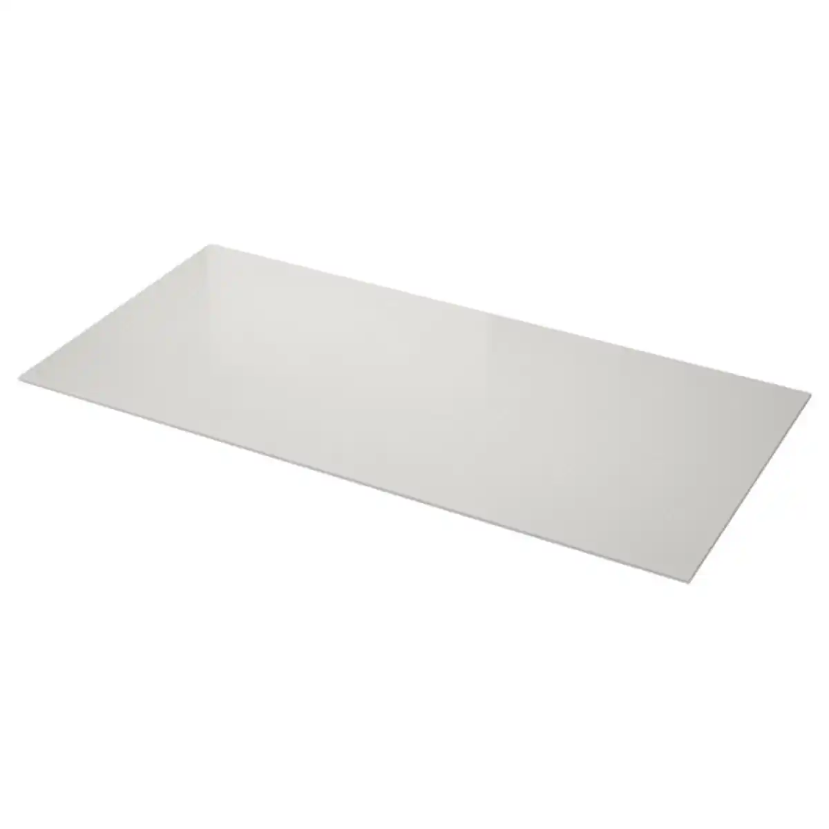 Bild 1 von LOCKEBO Maßarbeitsplatte, helles Graubeige marmoriert/Glaskomposit, 1 m²x2.0 cm