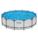 Bild 3 von BESTWAY Pool, Komplett-Set mit Filterpumpe Ø 427 x 107 cm, lichtgrau, rund