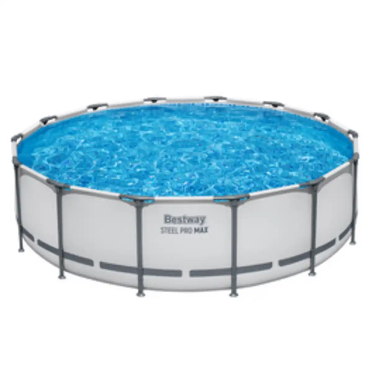 Bild 3 von BESTWAY Pool, Komplett-Set mit Filterpumpe Ø 427 x 107 cm, lichtgrau, rund
