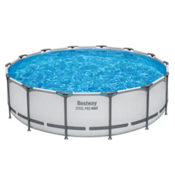 Bild 3 von BESTWAY Pool, Komplett-Set mit Filterpumpe Ø 427 x 107 cm, lichtgrau, rund