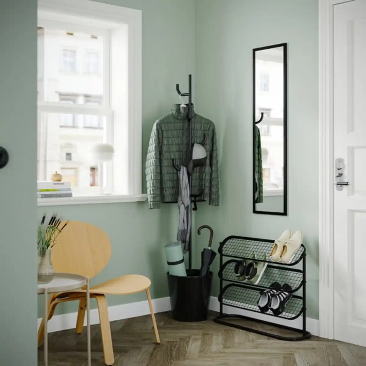 Bild 2 von ÄLGANÄS Flur-Set, 2-tlg., schwarz