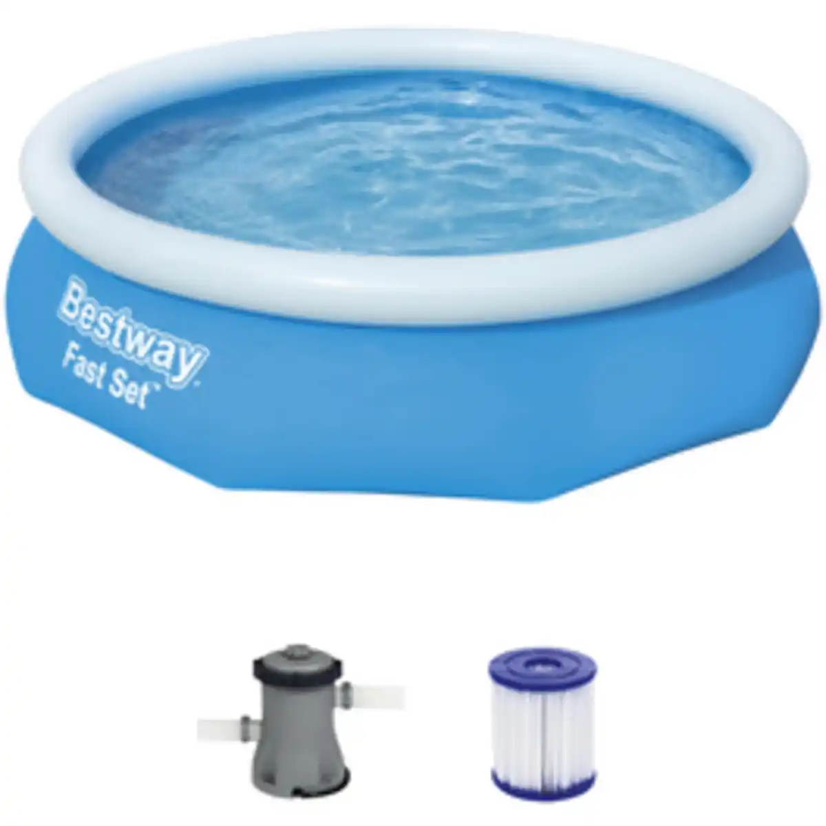 Bild 2 von BESTWAY Rundpool »Fast Set™«, grau, ØxH: 305 x 76 cm