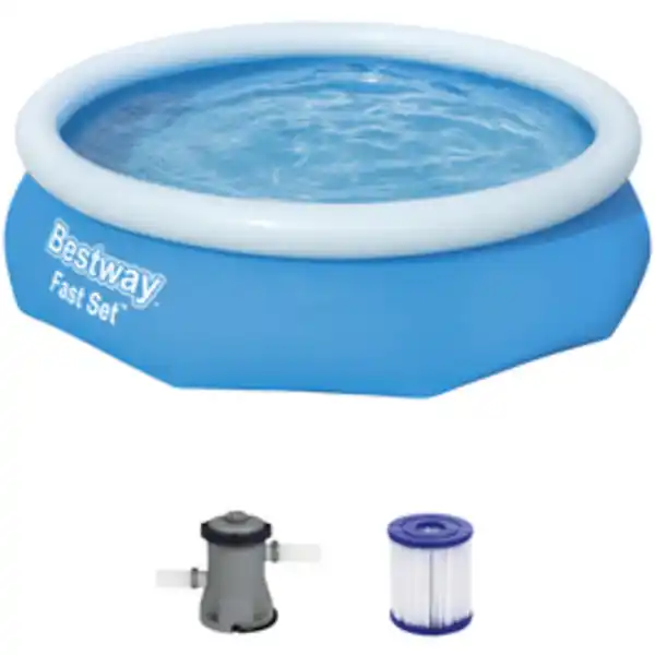 Bild 2 von BESTWAY Rundpool »Fast Set™«, grau, ØxH: 305 x 76 cm