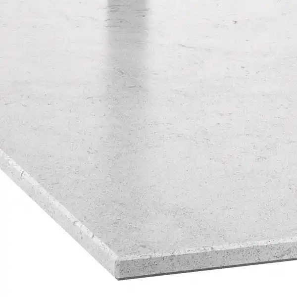 Bild 2 von LOCKEBO Maßarbeitsplatte, weiß/grau Steinmuster/Glaskomposit, 1 m²x2.0 cm