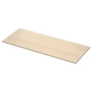 EKBACKEN Maßarbeitsplatte, Eschenachbildung hell/Laminat, 45.1-63.5x2.8 cm
