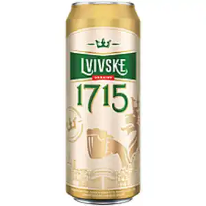Ukrainisches Bier " LVIV 1715" hell, pasteurisiert, 4,5% vol...