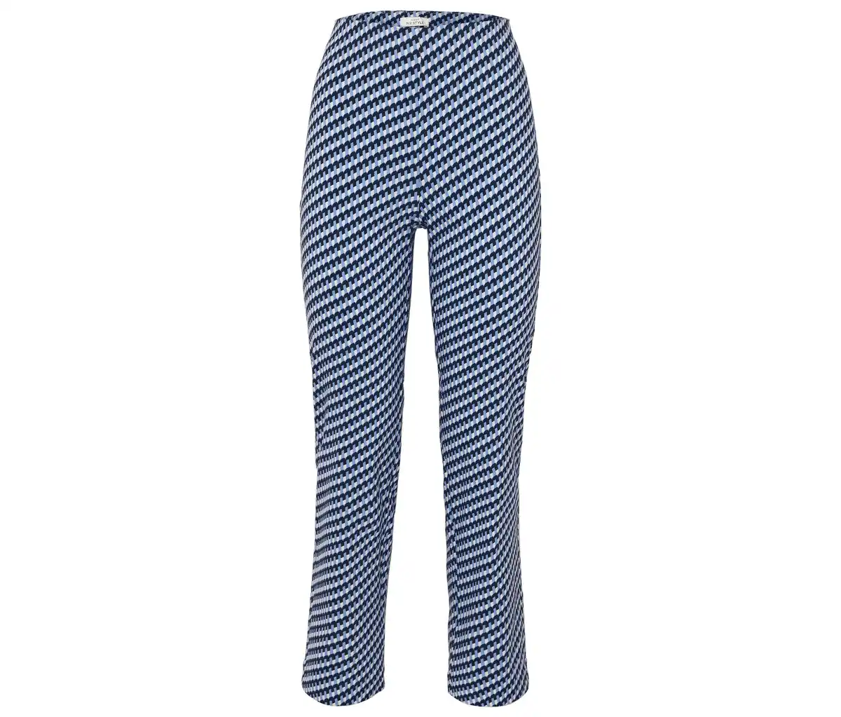 Bild 1 von Stretchhose, blau-weißer Alloverprint
