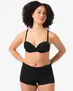 Bild 1 von Damen Bikinishorts mit Umschlagbund schwarz