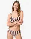 Bild 1 von Damen-Bikinihose Mila mit Blockstreifen braun