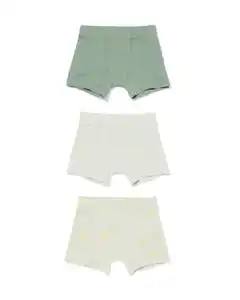 Kinder-Boxershorts Bananen – 3 Stück grün