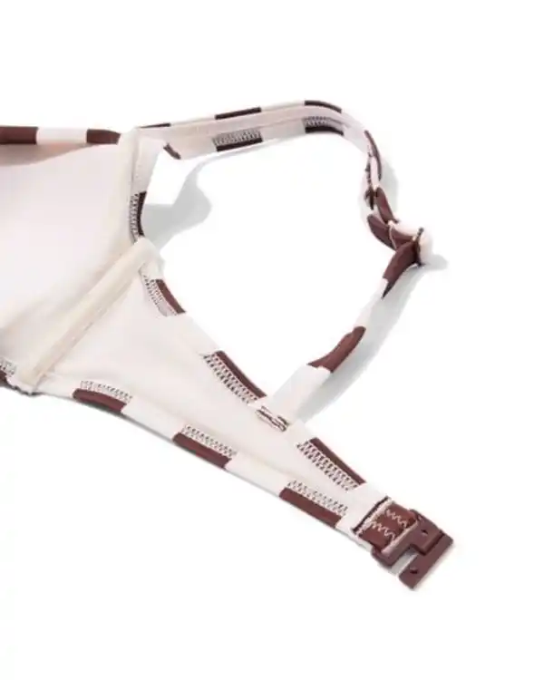 Bild 3 von Damen-Bikinioberteil Anette mit Blockstreifen braun