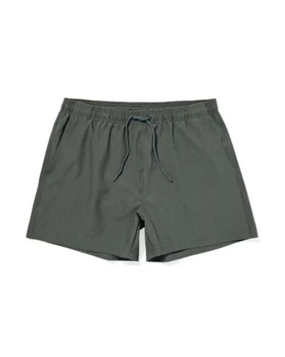 Bild 2 von Herrenbadehose Pieter, Seersucker dunkelgrün