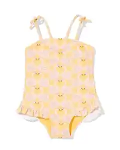 Baby-Badeanzug Schwan gelb