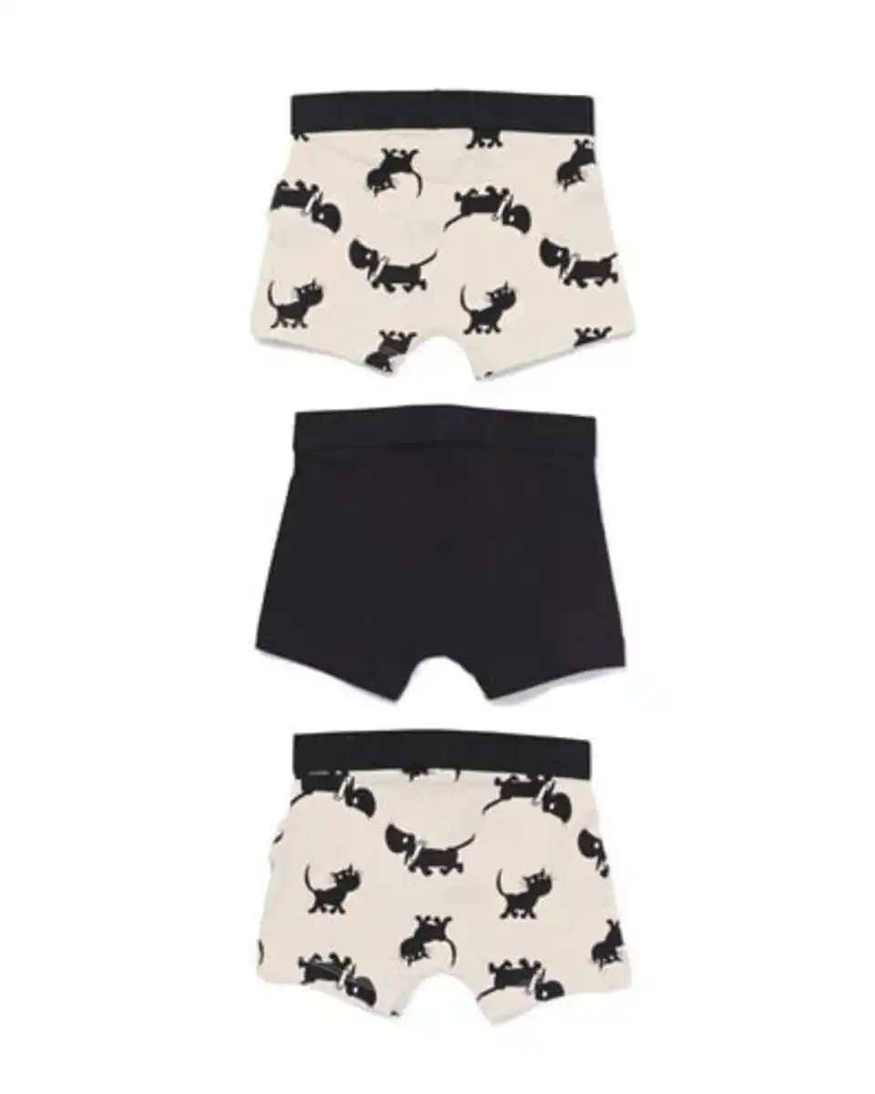 Bild 4 von Takkie und Siepie Kinder-Boxershorts – 3 Stück schwarz/weiß