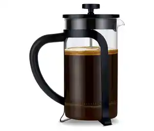 Siebstempelkanne 800 ml, 6 Tassen, schwarz