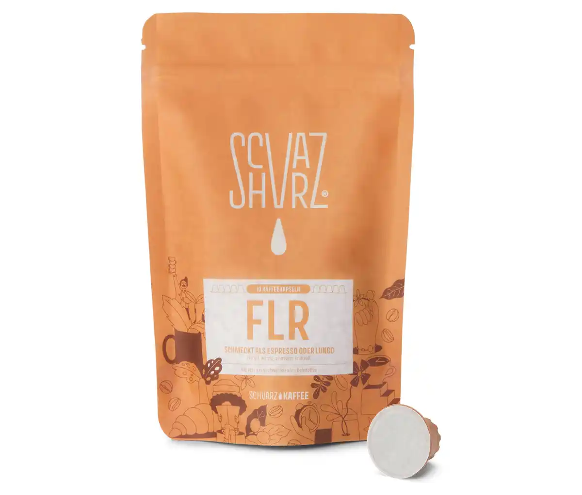 Bild 1 von Schvarz - FLR Espresso - 10 Kapseln