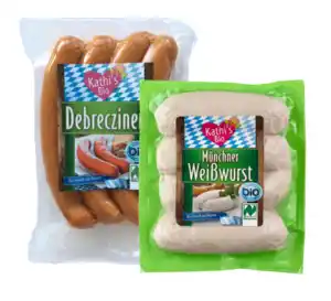 Münchner Weißwurst oder Debrecziner