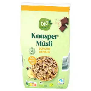 Bio Knusper Müsli 1 kg, Schoko-Banane