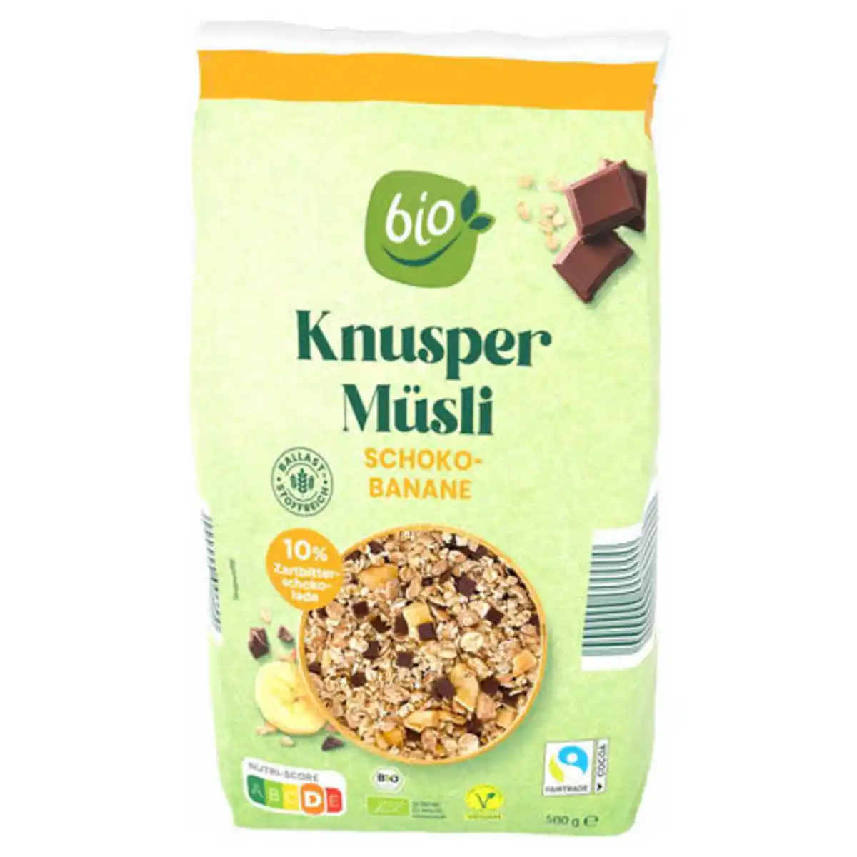 Bild 1 von Bio Knusper Müsli 1 kg, Schoko-Banane