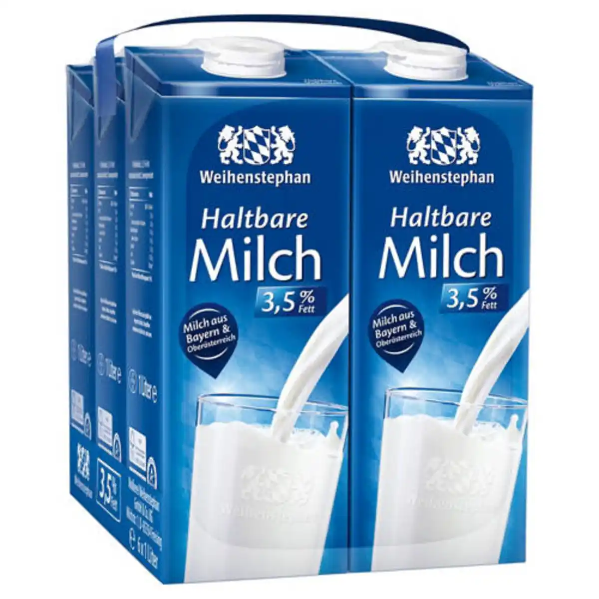 Bild 1 von WEIHENSTEPHAN H-Milch 3,5 %, 6er-Pack 6 l