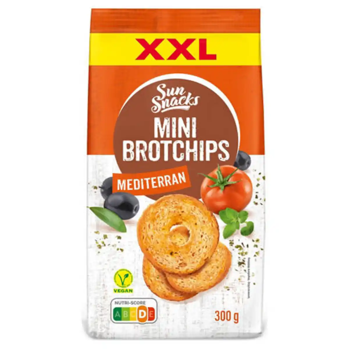 Bild 1 von SUNSNACKS Mini Brotchips XXL 300 g, Mediterran