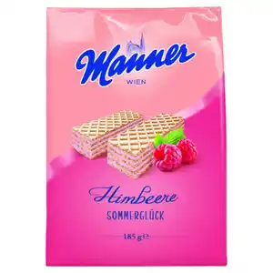 MANNER Sommerwaffeln 185 g, Himbeere