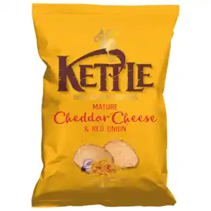 Kettle Chips Cheddar Cheese & Red Onion 130g