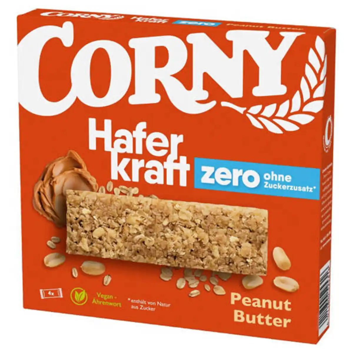 Bild 1 von CORNY Haferkraft Zero 140 g, Erdnussbutter