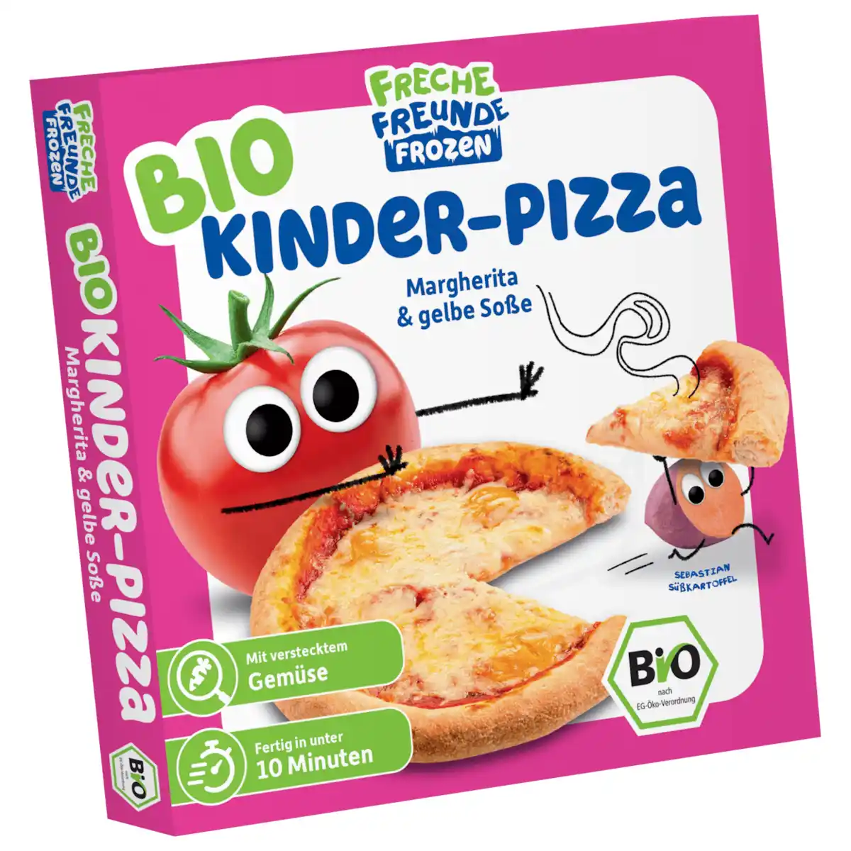 Bild 1 von Freche Freunde Frozen Bio Kinder-Pizza Margherita & gelbe Soße 215g