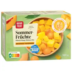 REWE Beste Wahl Sommerfrüchte Pfirsich-Mango-Melonen-Mix 300g