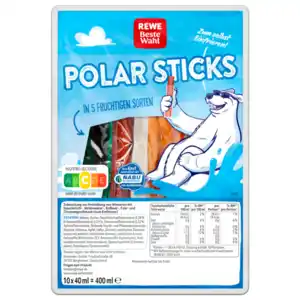 REWE Beste Wahl Wassereis Polar Sticks 400ml