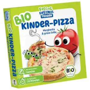 Freche Freunde Frozen Bio Kinder-Pizza Margherita & grüne Soße 220g