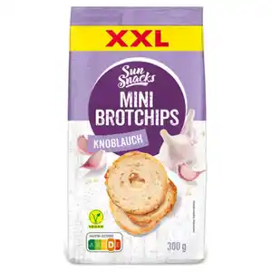SUNSNACKS Mini Brotchips XXL 300 g, Knoblauch