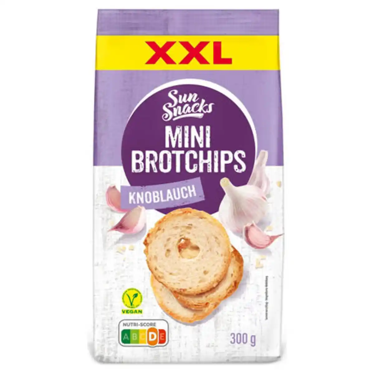 Bild 1 von SUNSNACKS Mini Brotchips XXL 300 g, Knoblauch