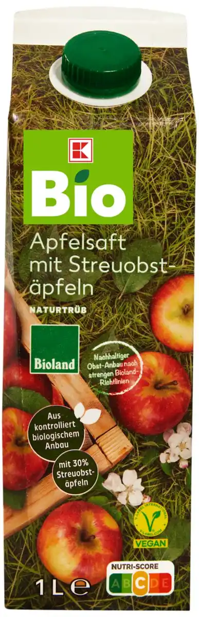 Bild 1 von K-BIO Bioland Apfelsaft, 1-l-Packg.