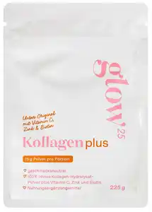 GLOW25 Kollagenpulver Plus, 225-g-Beutel