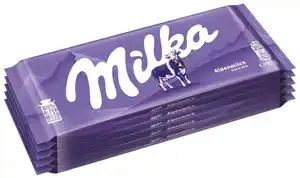 MILKA Tafelschokolade, 5 x 90-g-Tafel