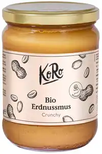 KORO Bio-Erdnussmus, 500-g-Glas