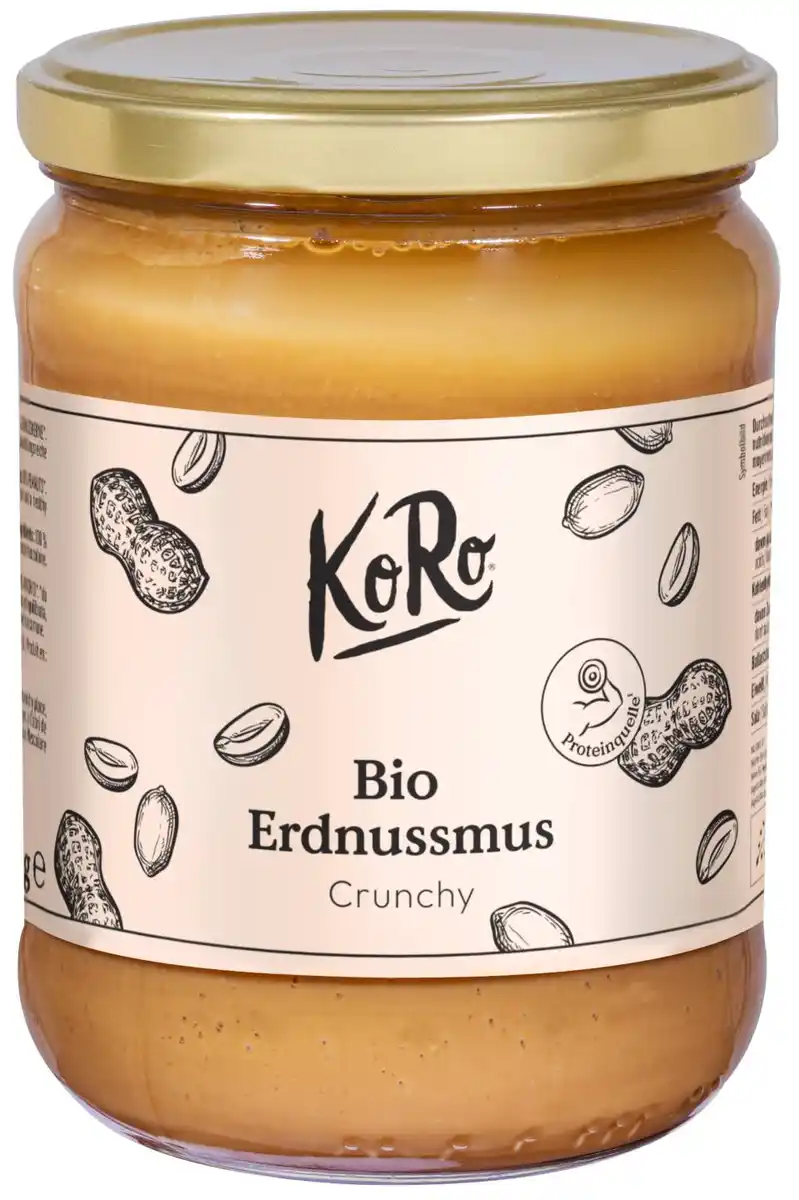 Bild 1 von KORO Bio-Erdnussmus, 500-g-Glas