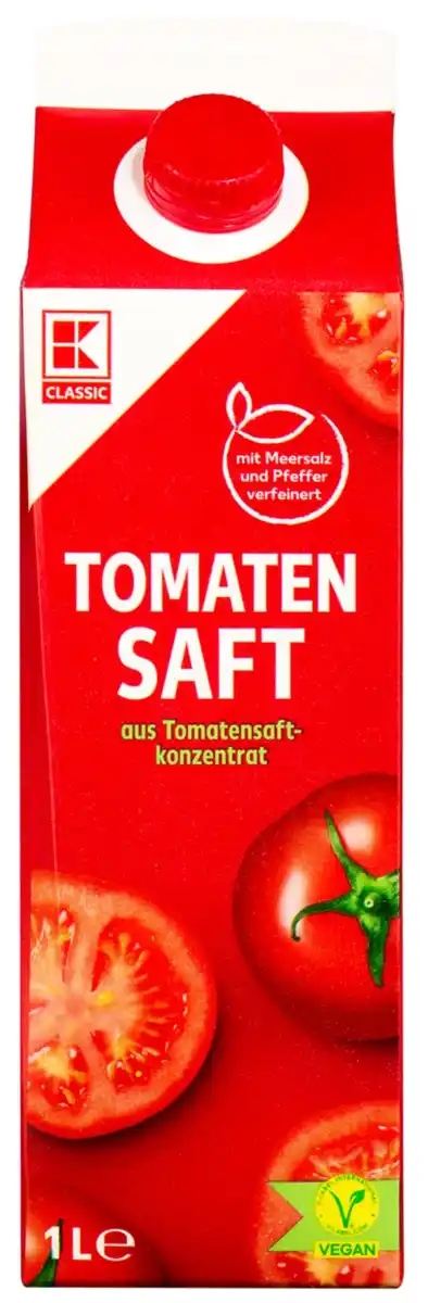 Bild 1 von K-CLASSIC Tomatensaft, 1-l-Packg.