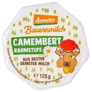 BAUERNMILCH Demeter Camembert Rahmstufe, 125-g-Packg.