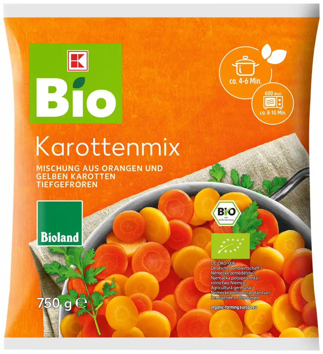 Bild 1 von K-BIO Bioland Karottenmix, 750-g-Beutel