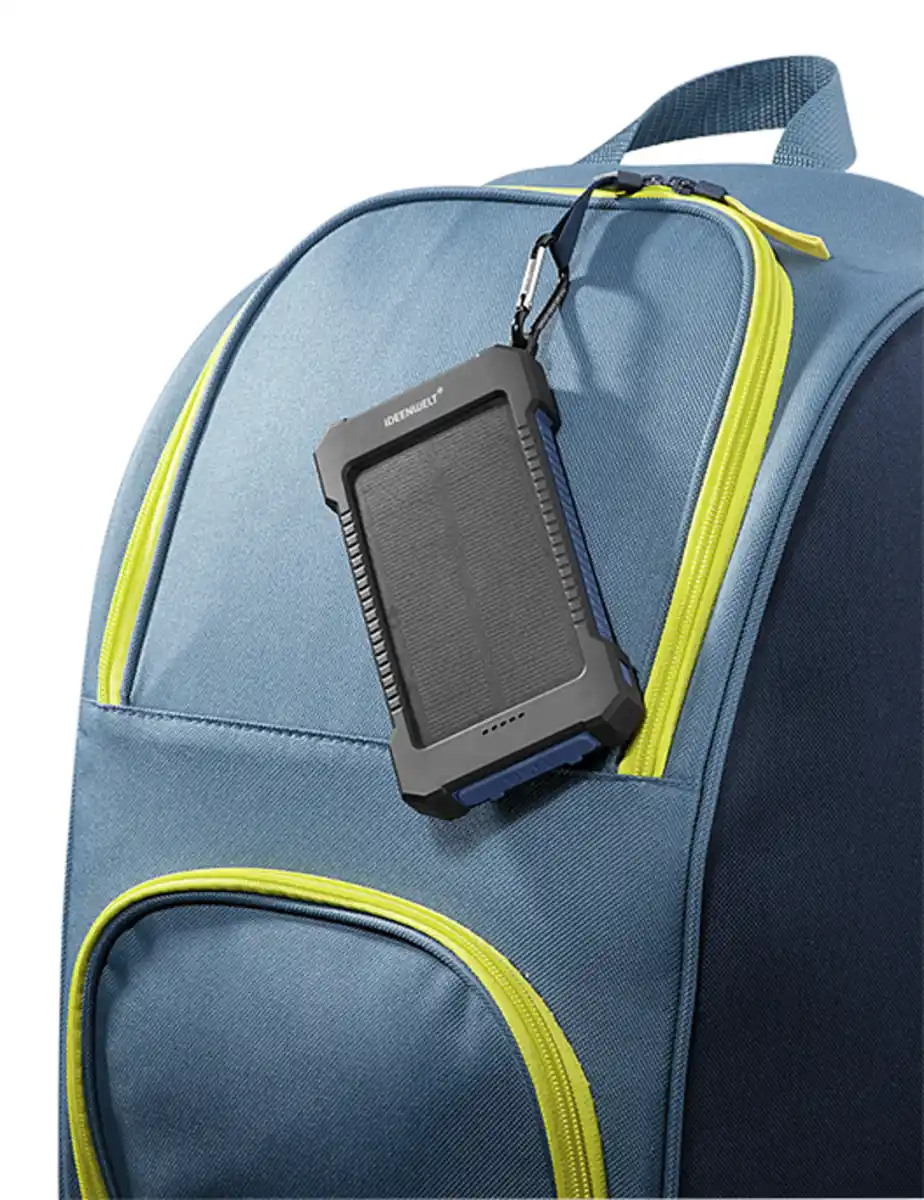 Bild 3 von IDEENWELT Solar-Powerbank blau