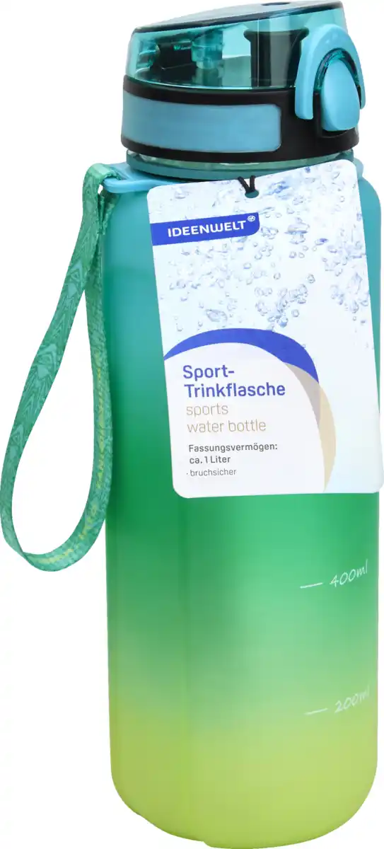 Bild 1 von IDEENWELT Sporttrinkflasche türkis/grün