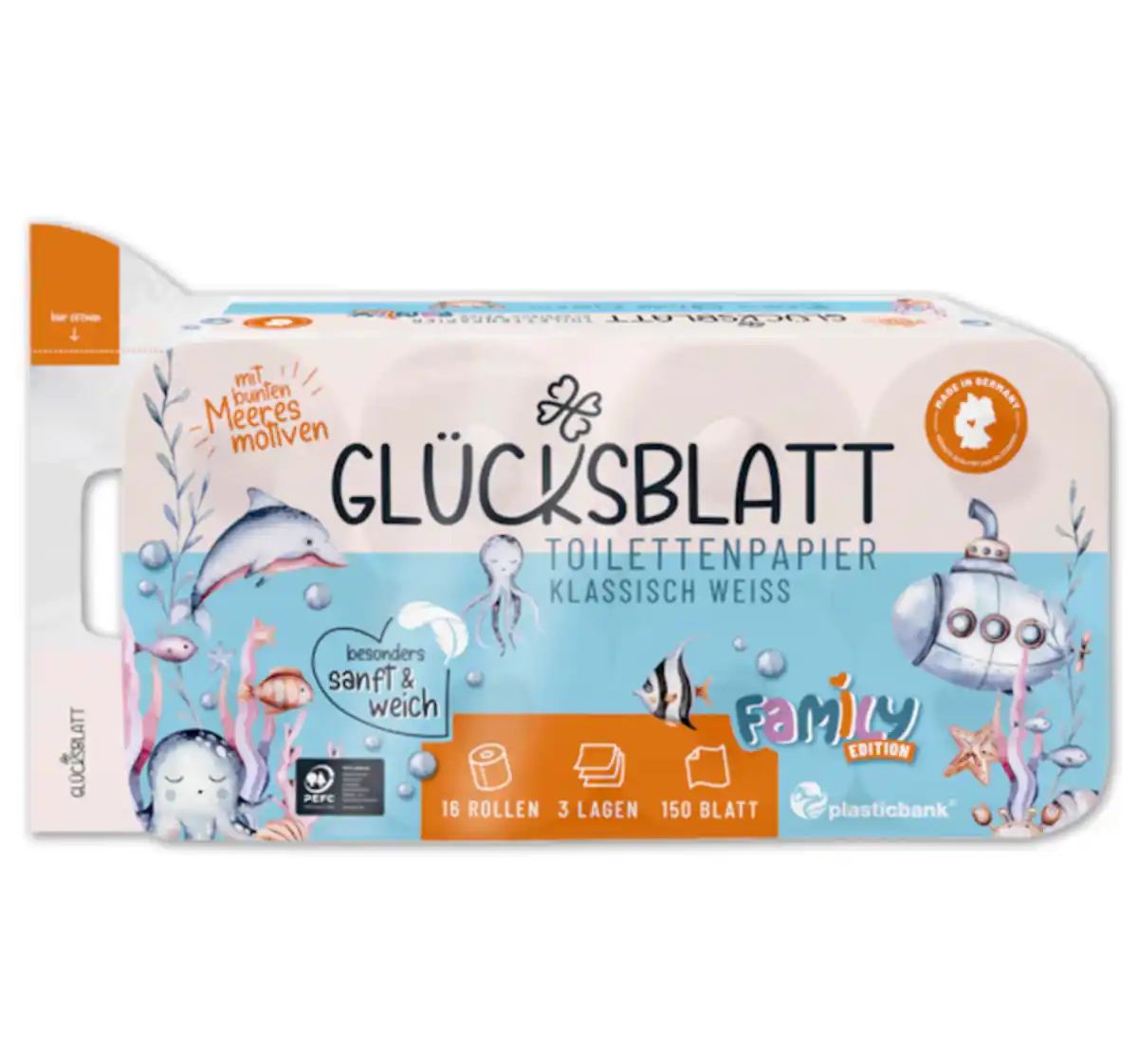 Bild 1 von GLÜCKSBLATT Toilettenpapier*