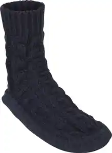 IDEENWELT Hausschuhsocken blau Gr. 37/38