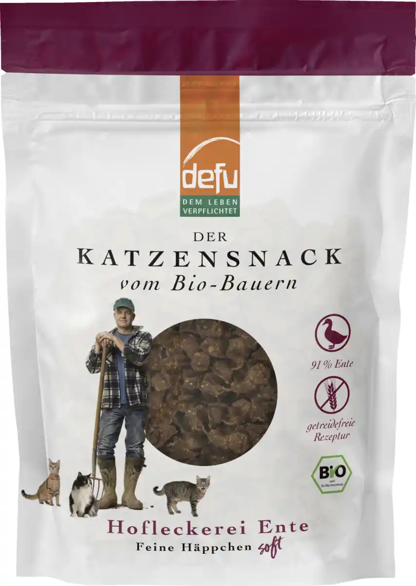 Bild 1 von Defu Katze Hofleckerei Ente Feine Häppchen "soft", 80 g