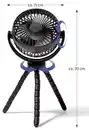 Bild 2 von IDEENWELT Akku-Ventilator schwarz
