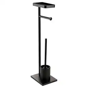 HOME CREATION 3in1 WC-Standgarnitur, Schwarz
