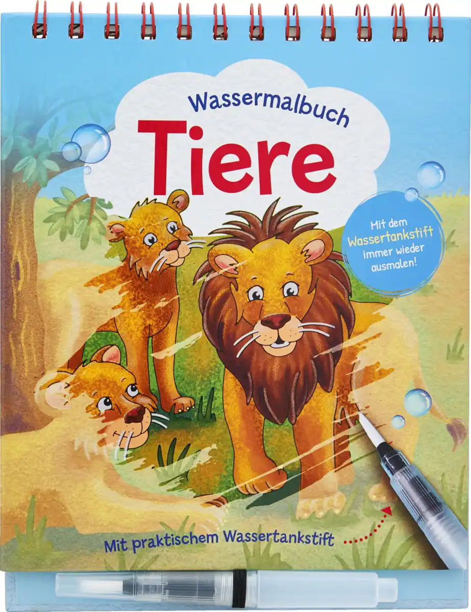 Bild 1 von IDEENWELT Wassermalbuch Tiere